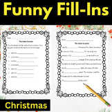 Christmas Funny Fill-ins Parts of speech game grammar writing game funny stories