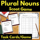 Plural Nouns Scoot Game Grammar Activity Reading Task Cards Centers Stations