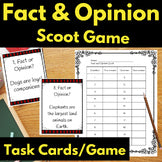 Fact & Opinion Scoot Game Reading Activity Task Cards Centers Stations