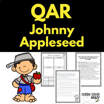 QAR Question Answer Relationships Reading Comprehension Johnny Appleseed